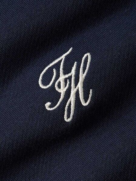 TH SCRIPT HALF ZIP TERRY SWTSH