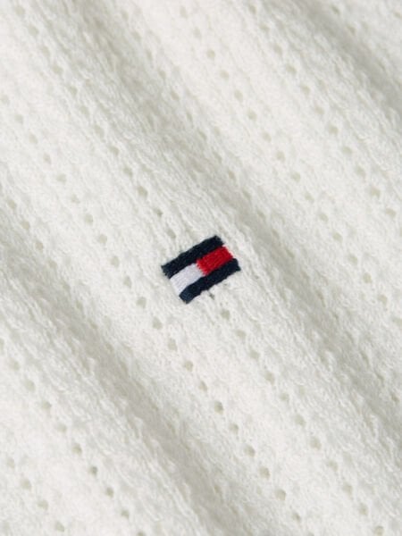 POINTELLE S/S POLO SWEATER