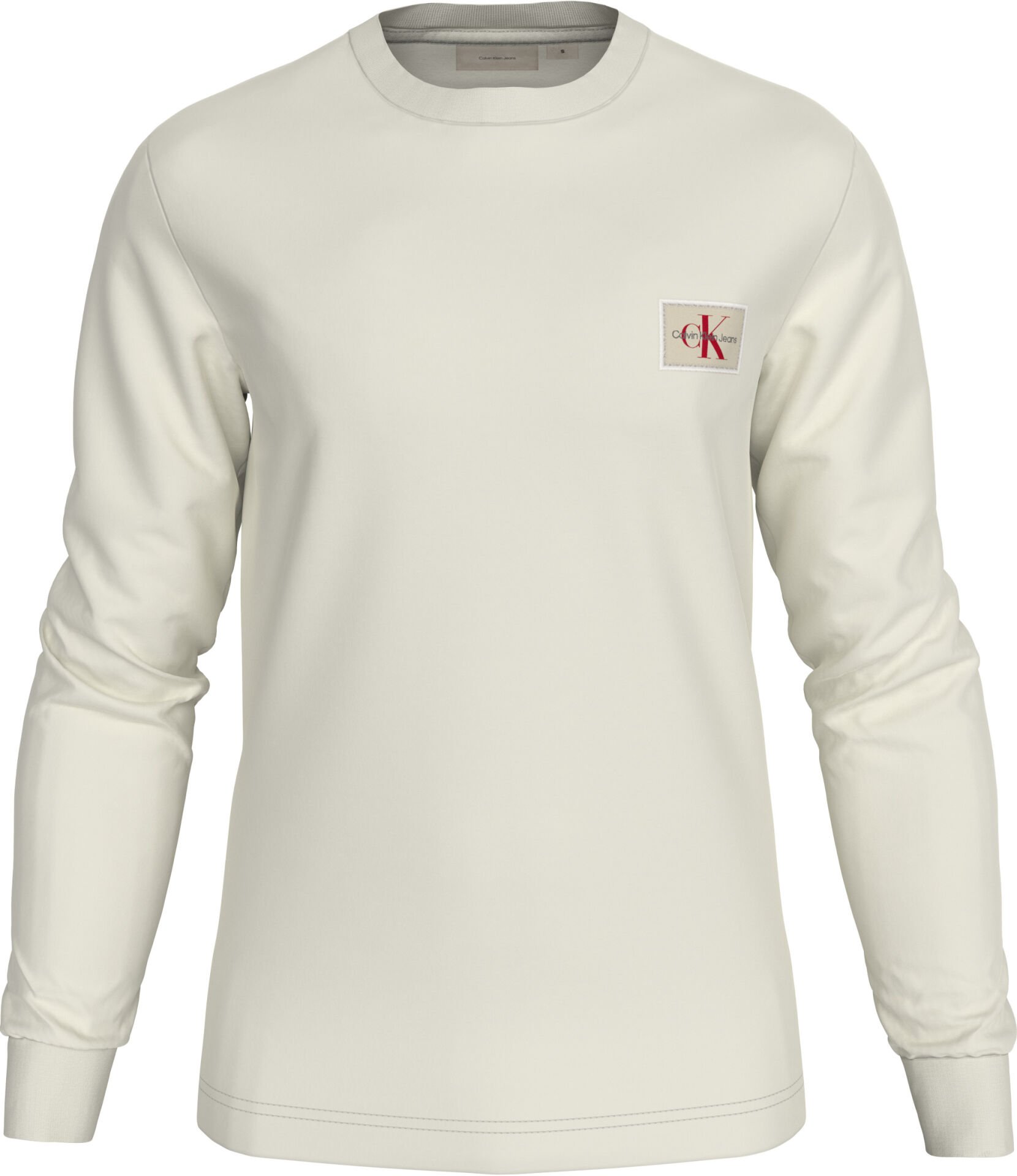 WOVEN LABEL WAFFLE LS TEE