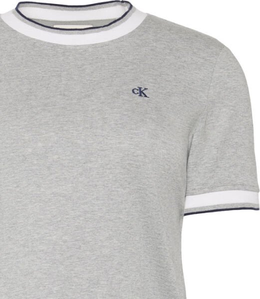 SS CTN MONOGRAM STRIPE TRIM TE
