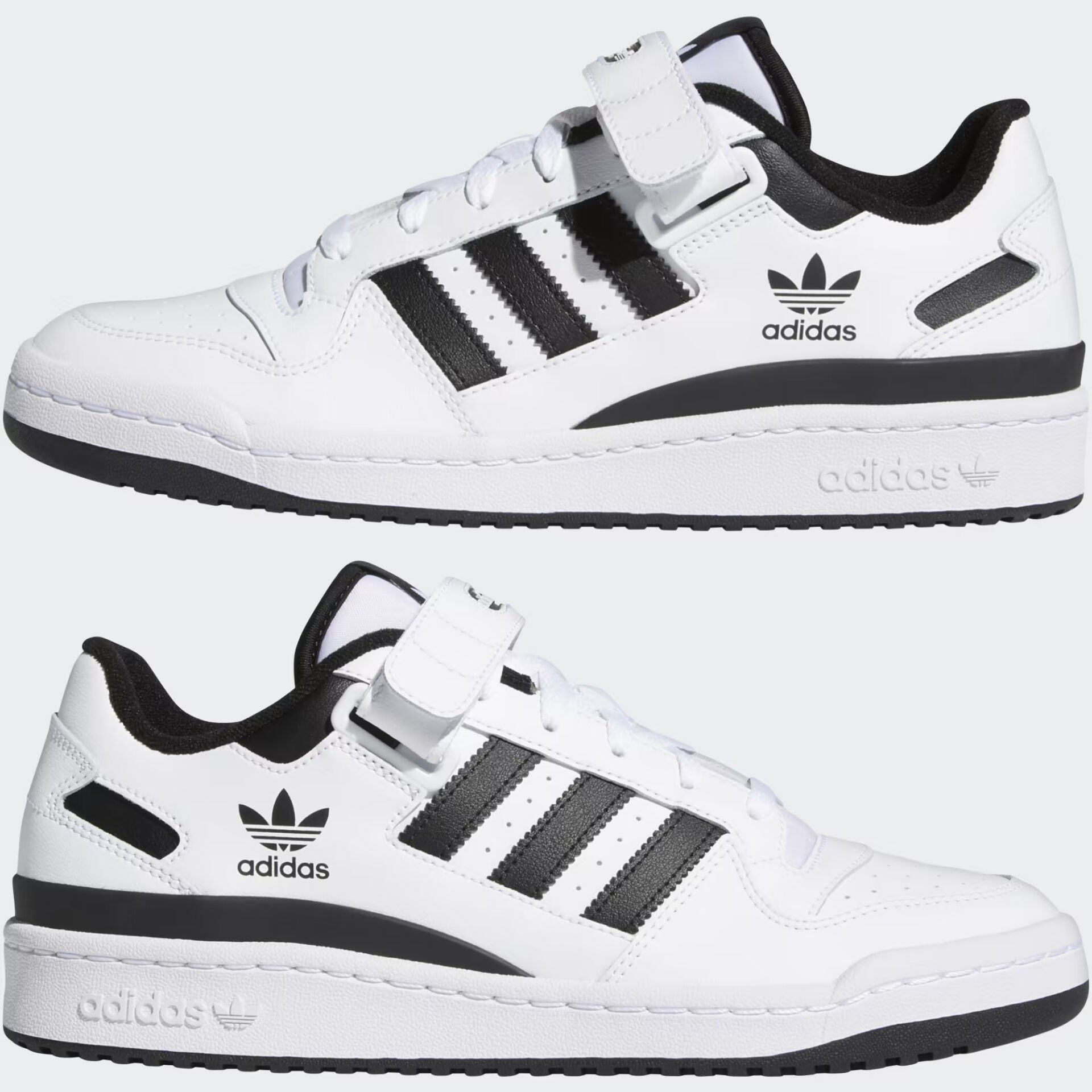 FORUM LOW   FTWWHT/FTWWHT/CBLACK