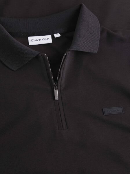 SMOOTH COTTON WELT ZIP POLO