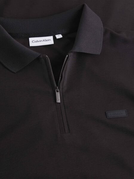 SMOOTH COTTON WELT ZIP POLO