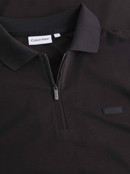 SMOOTH COTTON WELT ZIP POLO