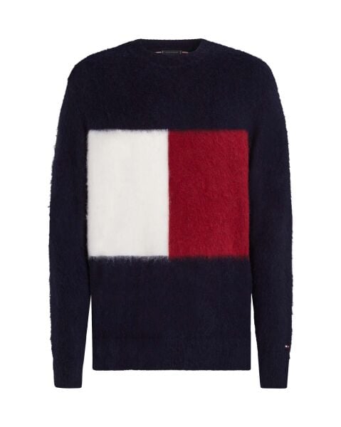 ALPACA BLEND BIG FLAG CREW NEC
