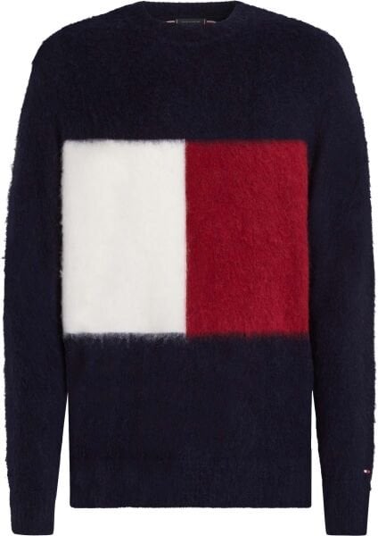 ALPACA BLEND BIG FLAG CREW NEC