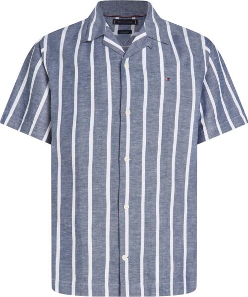 LINEN BLEND STRIPED SS RF SHIR