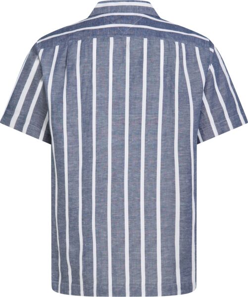 LINEN BLEND STRIPED SS RF SHIR
