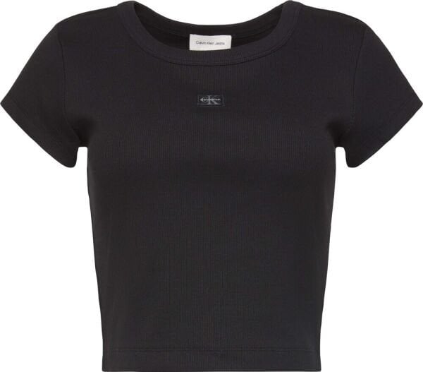 A- WOVEN LABEL 2X2 RIB BABY TE