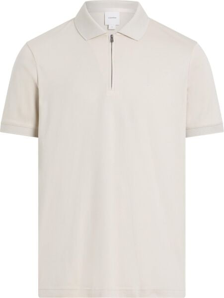 SMOOTH COTTON WELT ZIP POLO