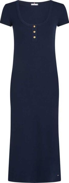 SLIM HENLEY GOLD BTN DRESS