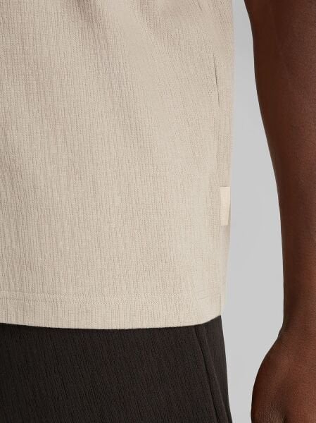 TEXTURED T-SHIRT - TWILL