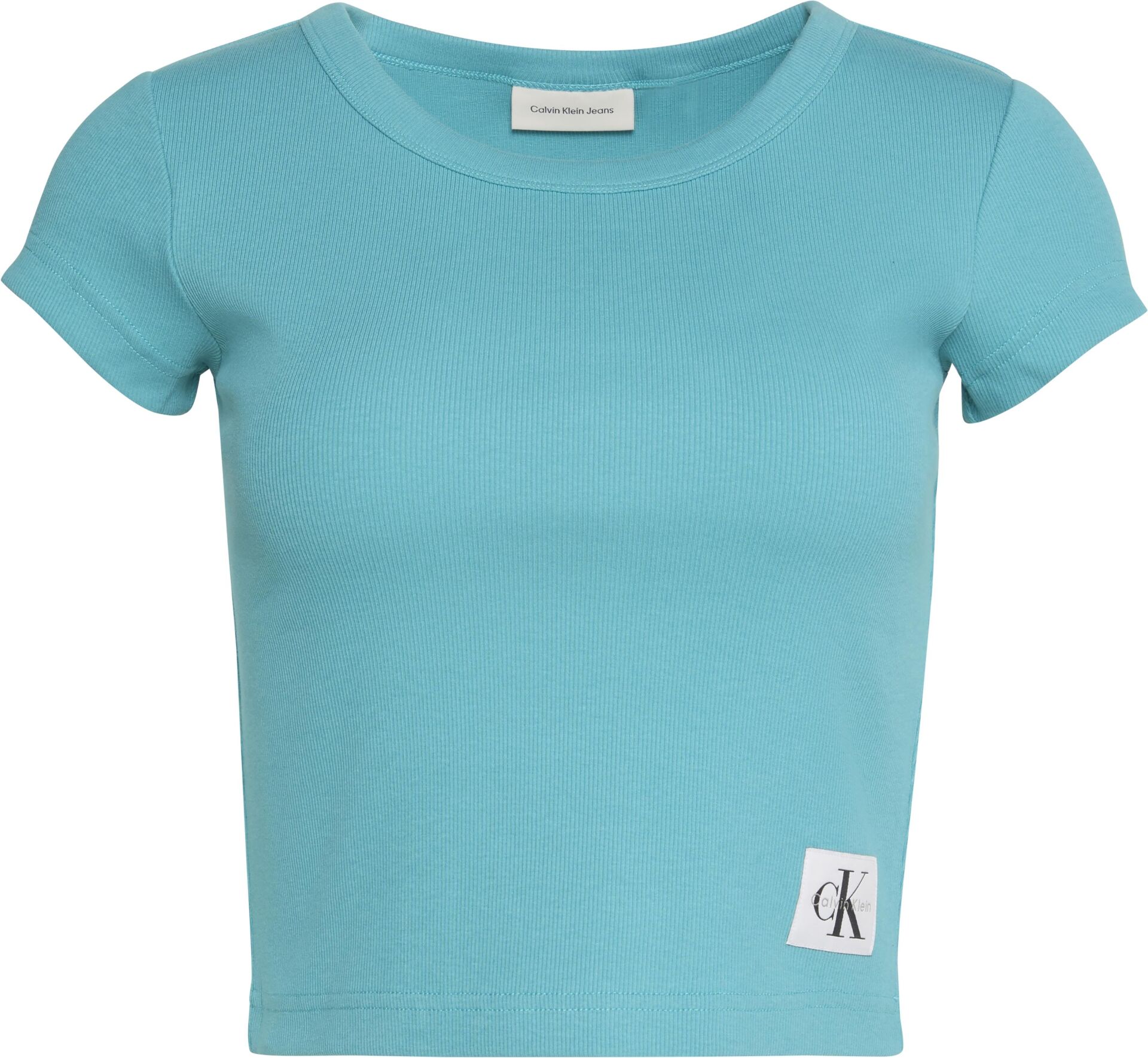 A- WOVEN LABEL 2X2 RIB BABY TE
