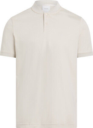 SMOOTH COTTON STAND COLLAR POL