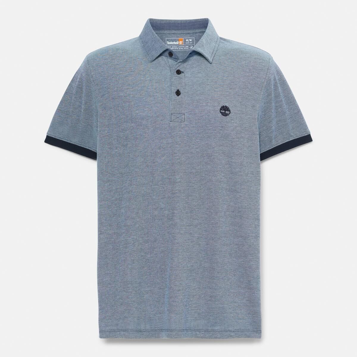 BABOOSIC BROOK Oxford Short Sleeve Polo Lacivert - L