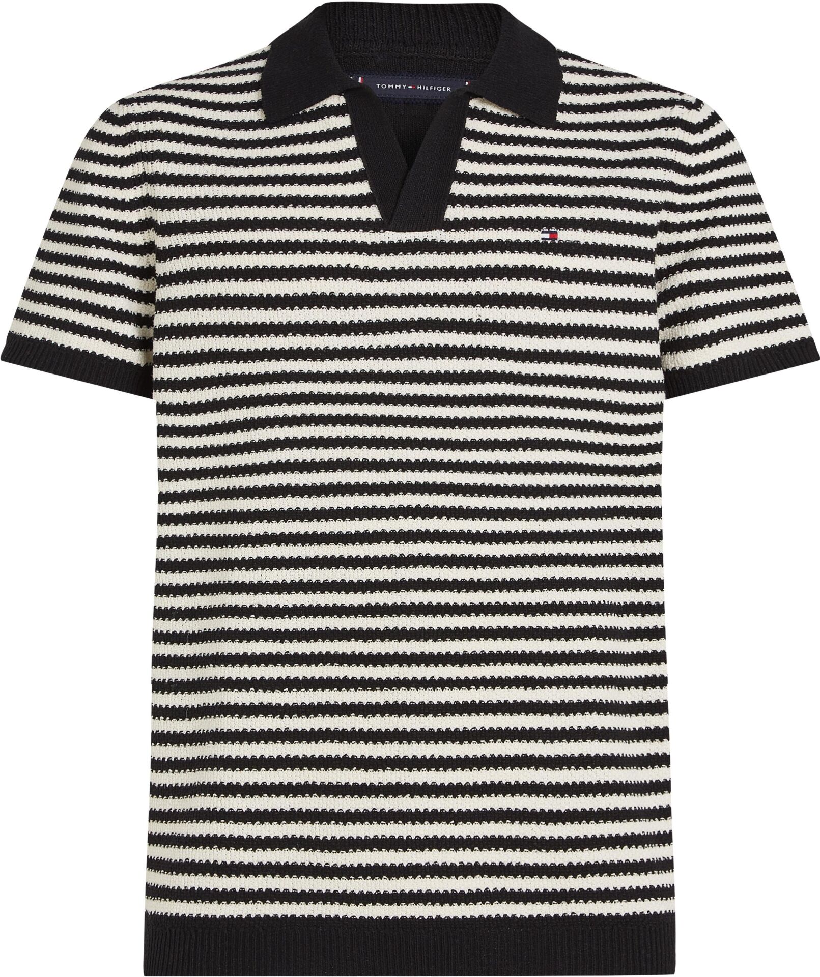 KNITTED TEXTURED POLO