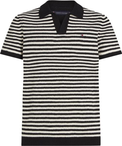 KNITTED TEXTURED POLO