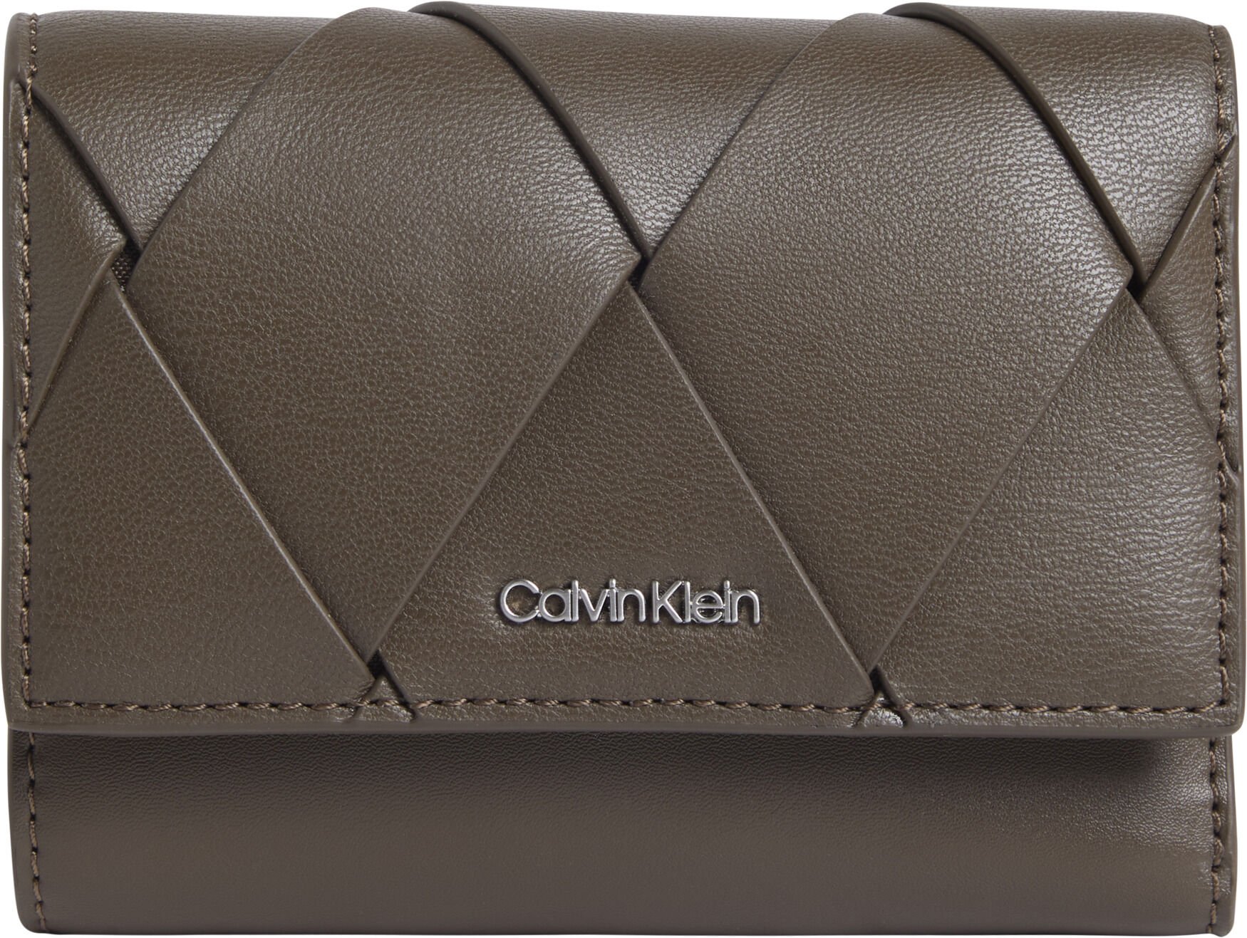 CK WOVEN SMALL TRIFOLD