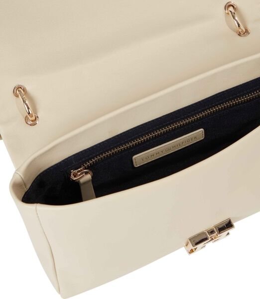 PUSHLOCK LEATHER SHOULDER BAG