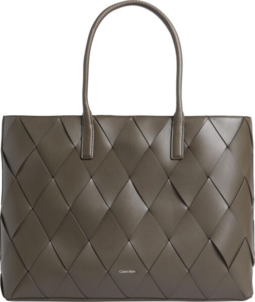 CK WOVEN MEDIUM SHOPPER