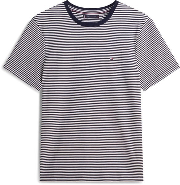 STRIPE LIGHT INTERLOCK TEE