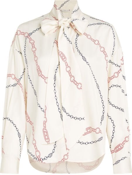 FLUID VISCOSE BOW LS BLOUSE