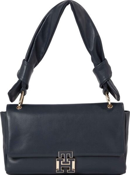 PUSHLOCK LEATHER SHOULDER BAG
