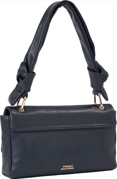 PUSHLOCK LEATHER SHOULDER BAG