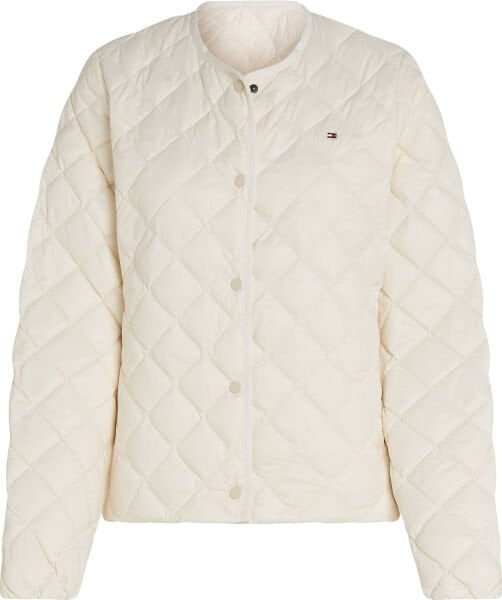LW DOWN QUILTED COLLARLESS JKT