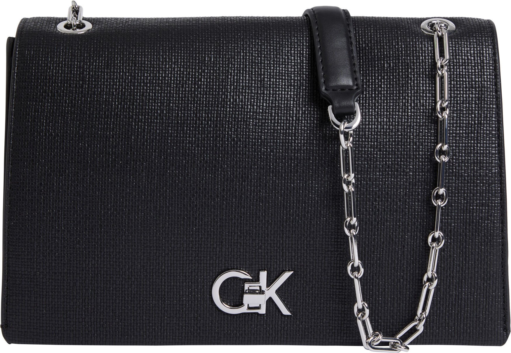 CK MEDIUM CONV CHAIN BAG_TEX