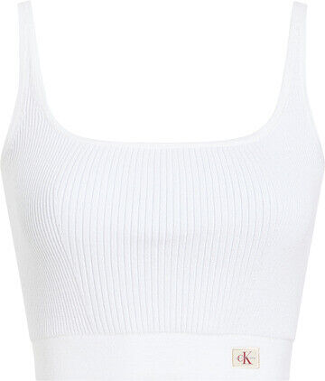 WOVEN LABEL SWEATER BRALETTE