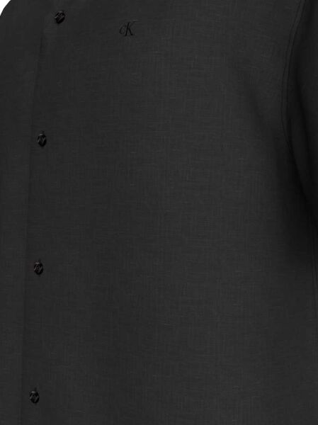 SS CAMP COLLAR SOLID LINEN CLA