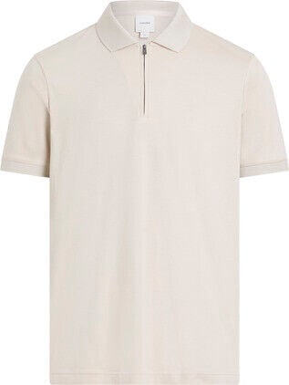 SMOOTH COTTON WELT ZIP POLO