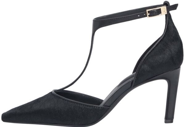 PONY HAIR T-BAR PUMP SLANTED H