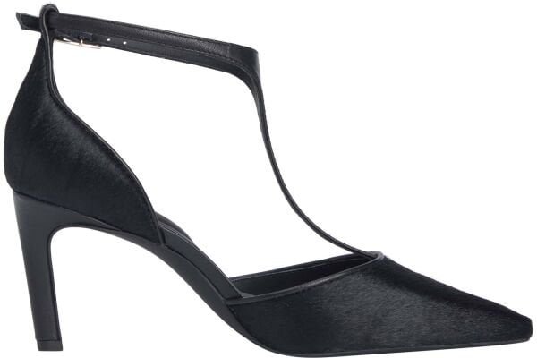 PONY HAIR T-BAR PUMP SLANTED H