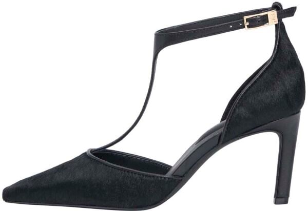 PONY HAIR T-BAR PUMP SLANTED H