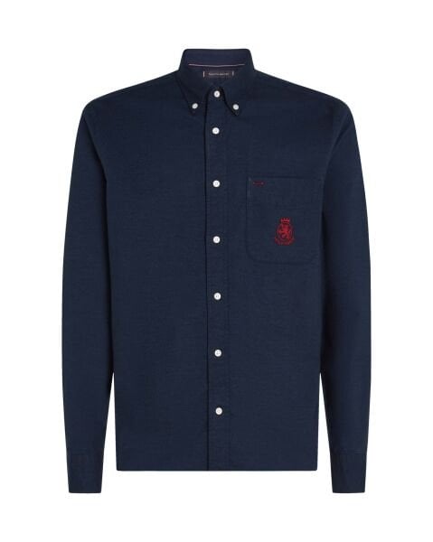 BRUSHED OXF CREST POCKET SHIRT