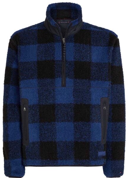 TEDDY FLEECE CHECK PULL OVER