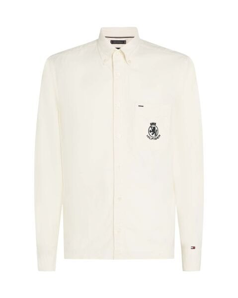 BRUSHED OXF CREST POCKET SHIRT