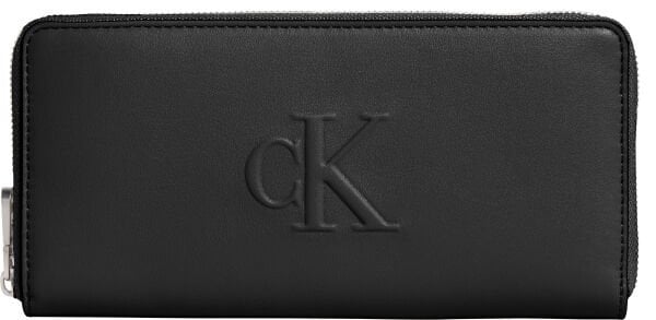 SCULPTED ZIP AROUND WALLET