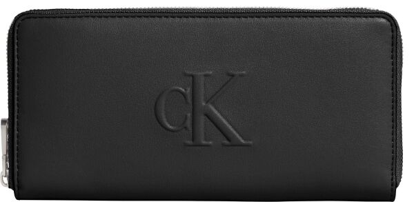 SCULPTED ZIP AROUND WALLET