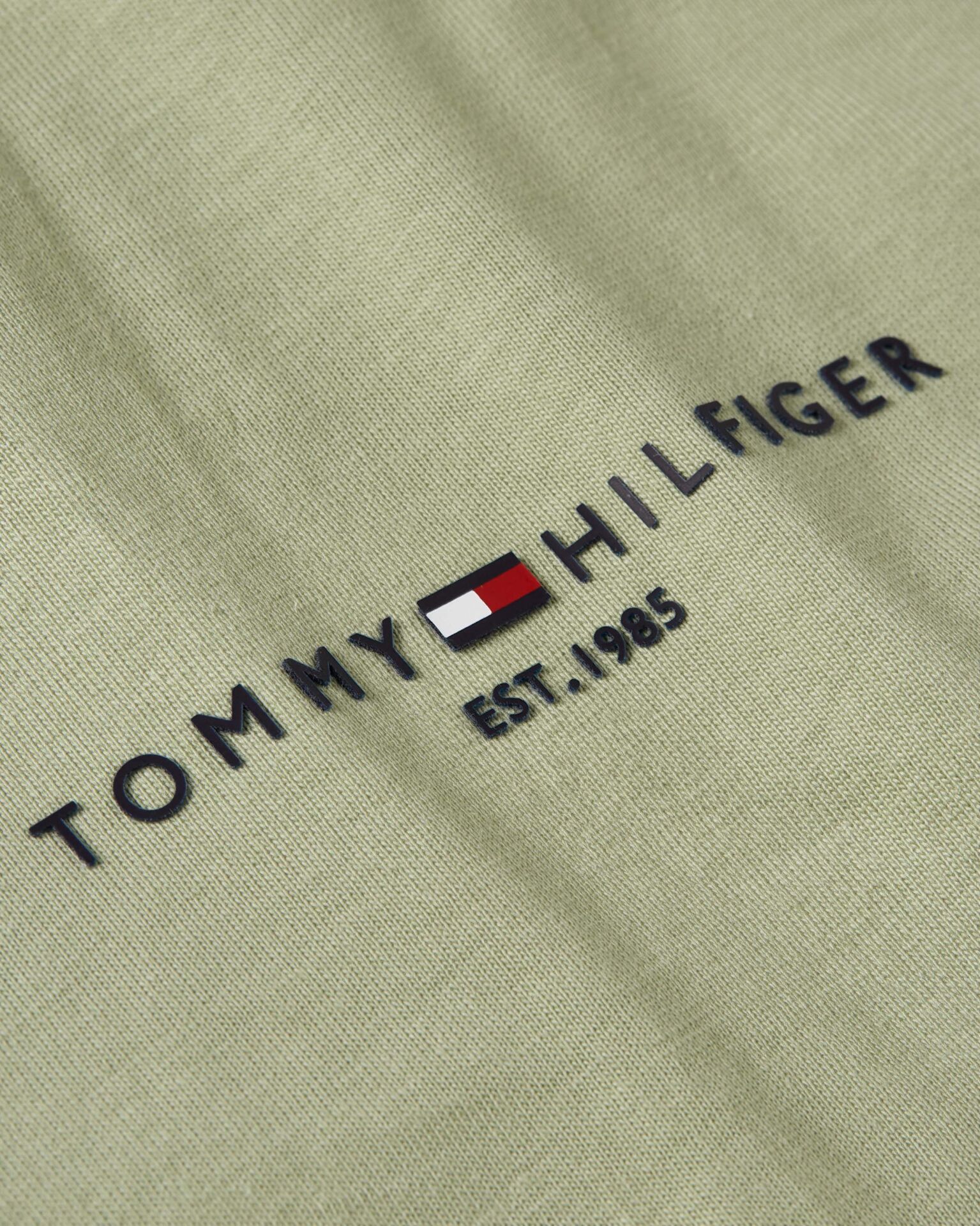 TOMMY LOGO TIPPED TEE M - Yeşil
