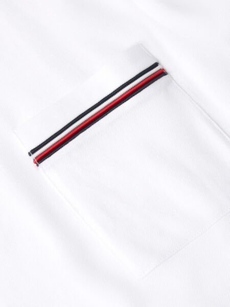 GLOBAL STRIPE PIQUE POCKET TEE