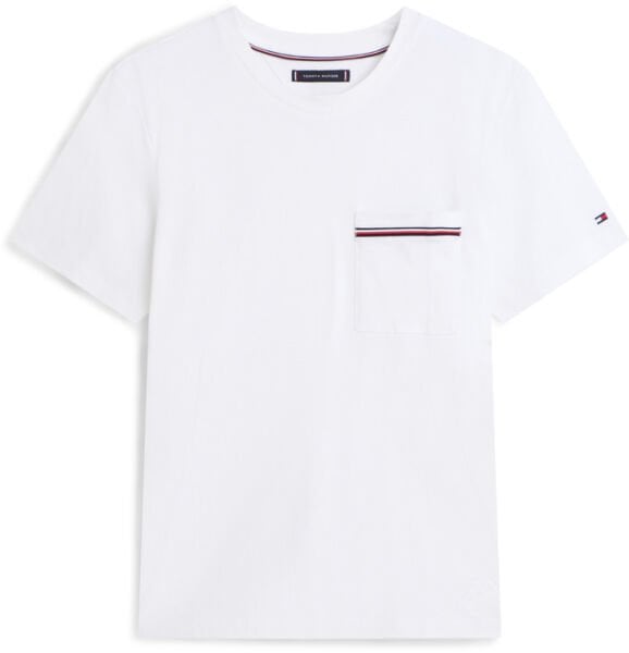 GLOBAL STRIPE PIQUE POCKET TEE