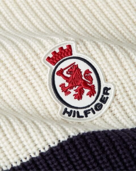 RWB RIB CHEST STRIPE ZIP THROU