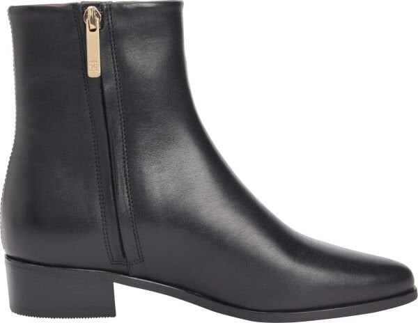 TH LEATHER POINTY ZIP BOOTIE