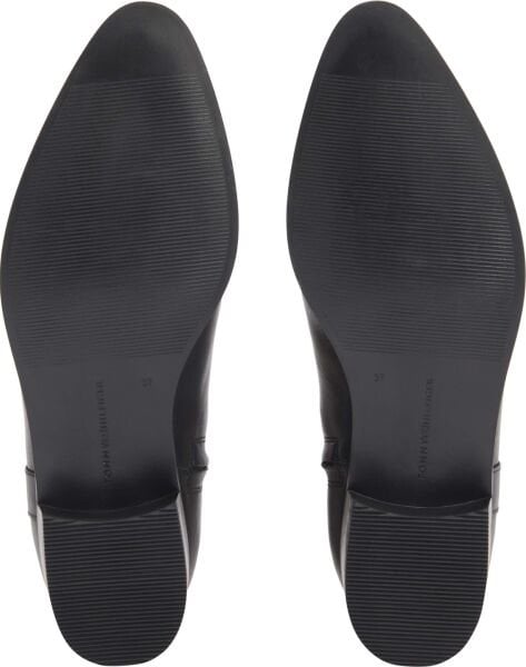 TH LEATHER POINTY ZIP BOOTIE