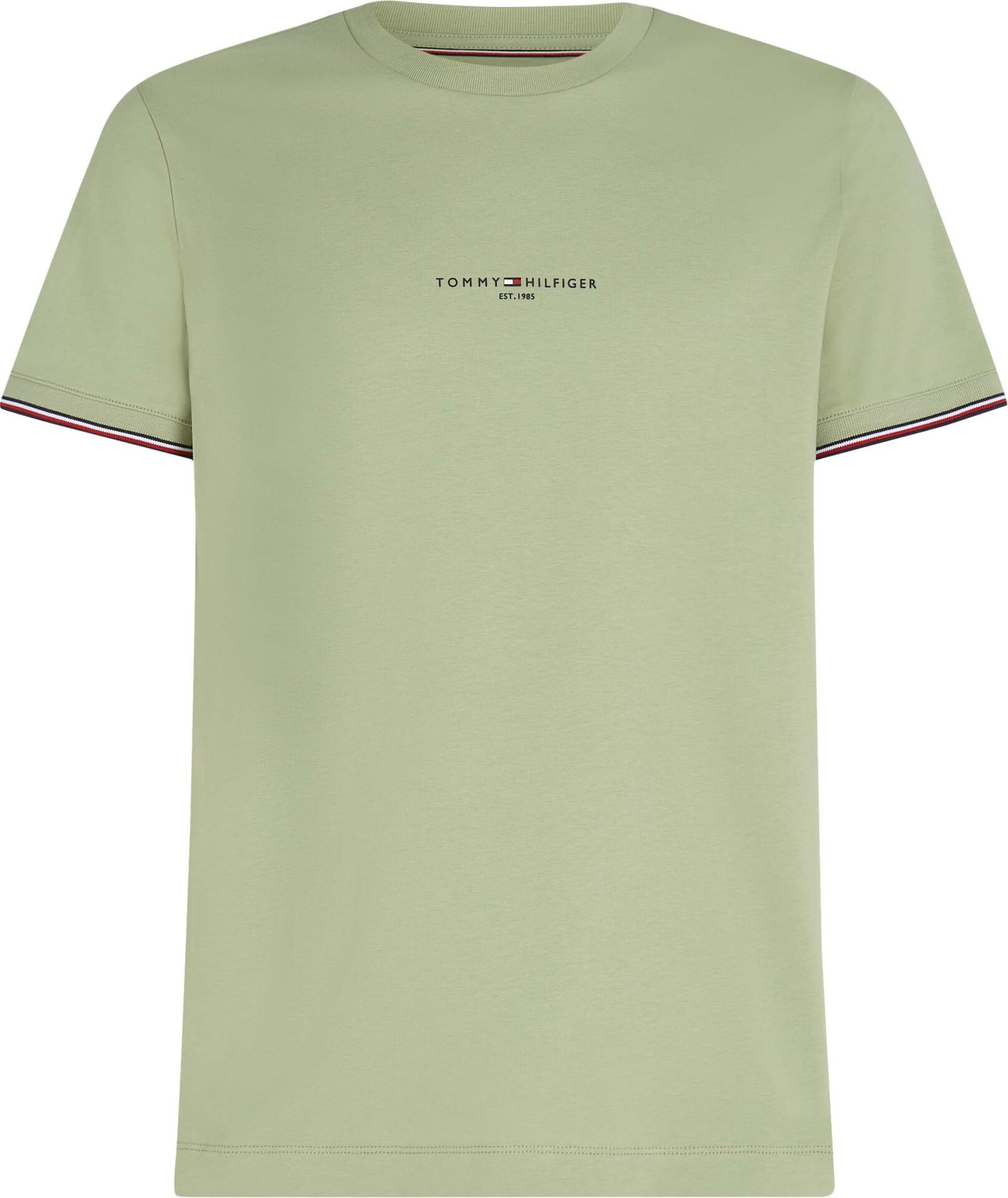TOMMY LOGO TIPPED TEE S - Yeşil
