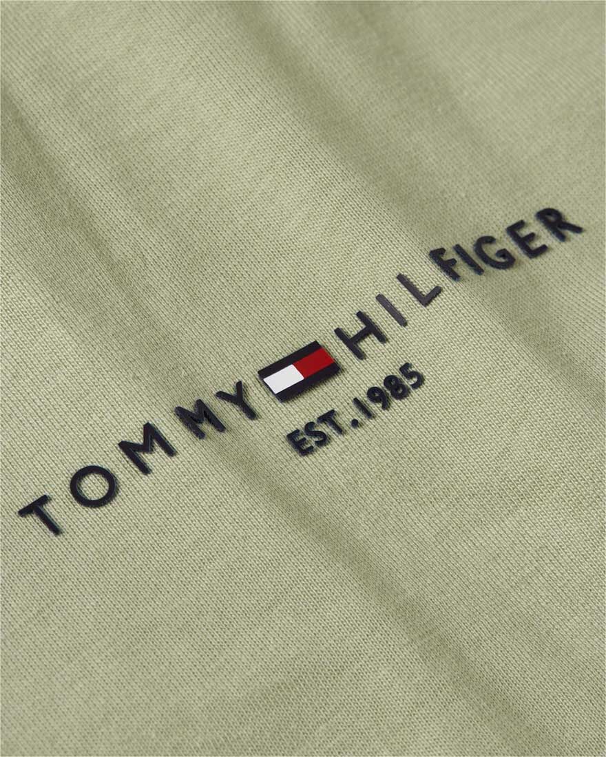 TOMMY LOGO TIPPED TEE S - Yeşil