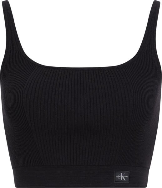 WOVEN LABEL SWEATER BRALETTE